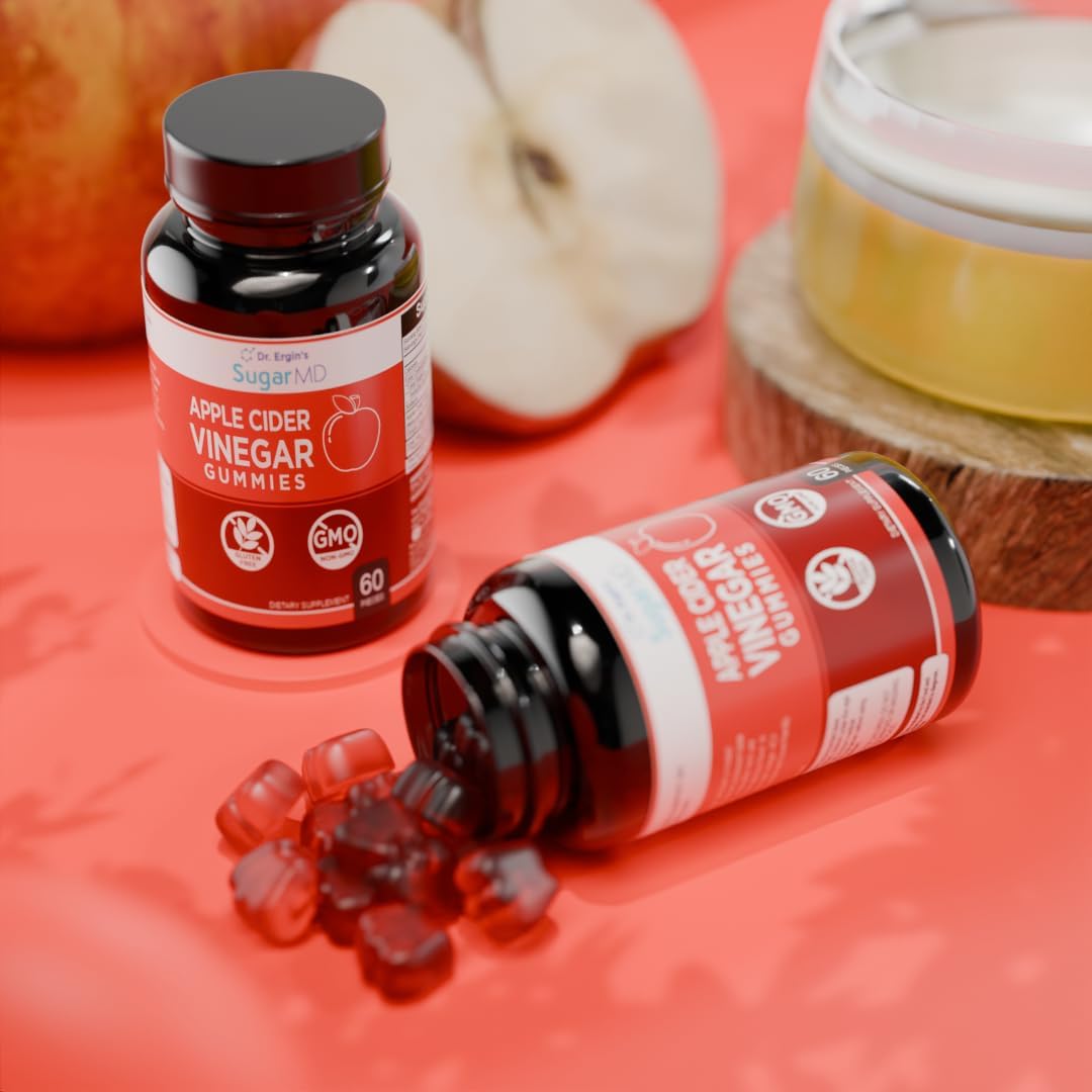 SugarMD Dr. Ergin’s Apple Cider Vinegar – 60 Gummies