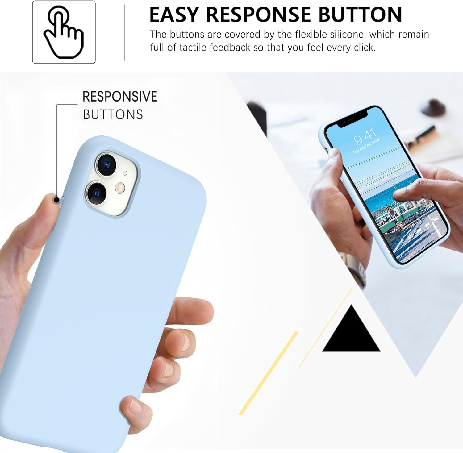 BENTOBEN Funda magnética para iPhone 11 compatible con Magsafe Funda delgada de silicona suave de goma a prueba de golpes, forro de microfibra,