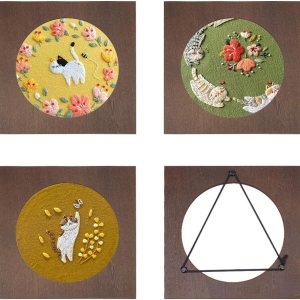 OLYCRAFT 4 aros de bordado de madera de 5.9 pulgadas de diámetro interior de madera de abedul cuadrados para bordar, marco de aro de punto de cruz, OLYCRAFT 4 aros de bordado de madera de 5.9 pulgadas de diámetro interior de madera de abedul cuadrados para bordar, marco de aro de punto de cruz,