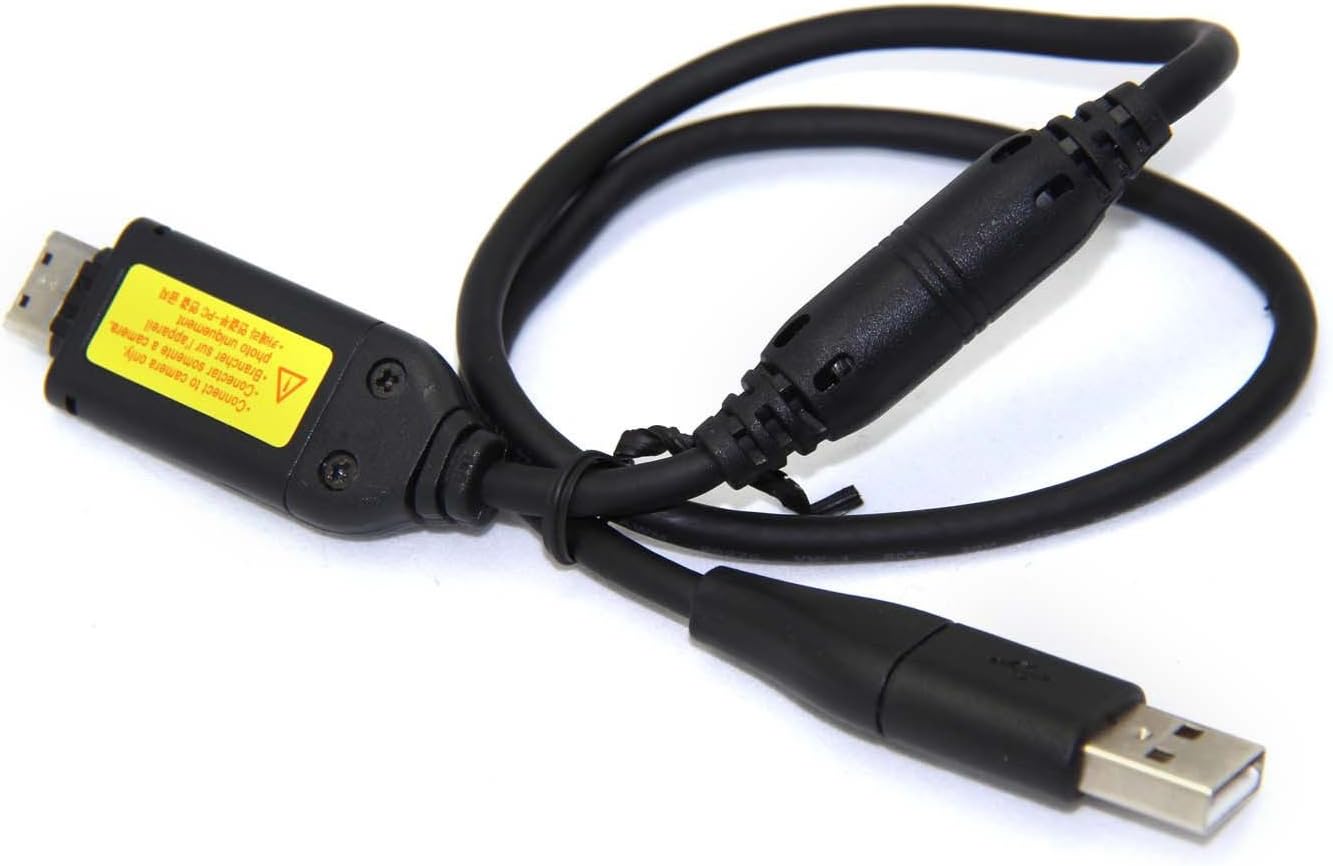 MaxLLTo Cargador de batería USB DC+cable de sincronización de datos para Samsung HZ25W HZ30W HZ35W WB600 WB650 WB5000 i8 i80 L100 L110 L120 L201