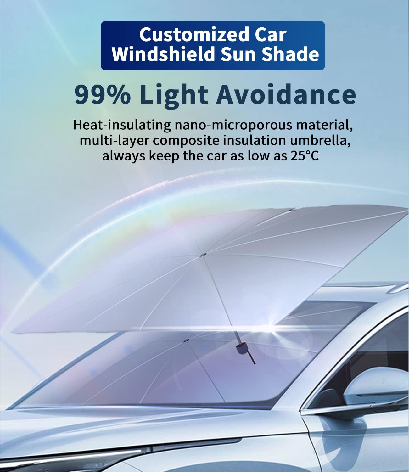 Parasol a medida para el parabrisas de Mazda, rotación de 360, flexible, con bloqueo UV y ventana delantera del automóvil, diseñada para accesorios
