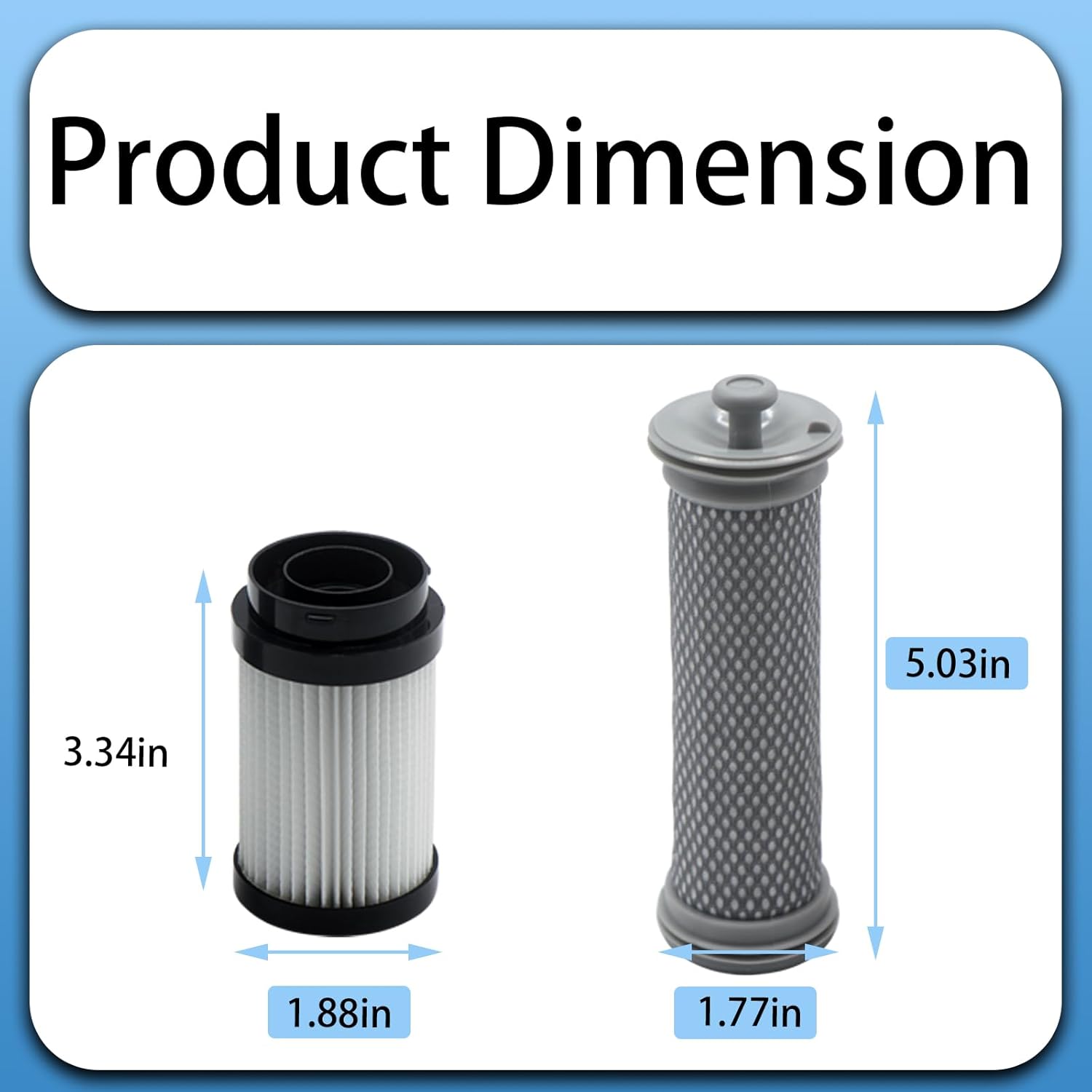 2 paquetes de prefiltro y 2 paquetes de kit de filtro de poste compatible con Tineco Pure ONE S15 Series S15 PRO, S15 Pet, S15 Pet EX, S15