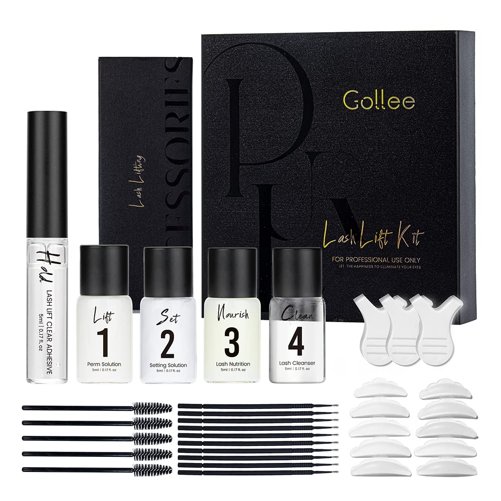 Kit de levantamiento de pestañas, kit de levantamiento de pestañas, kit de elevación de pestañas rizadas, kit de laminación de cejas semipermanente