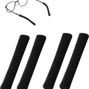 4 almohadillas para las orejas, almohadillas de algodón de punto suave antideslizantes para las patillas, almohadillas para lentes detrás de la 4 almohadillas para las orejas, almohadillas de algodón de punto suave antideslizantes para las patillas, almohadillas para lentes detrás de la