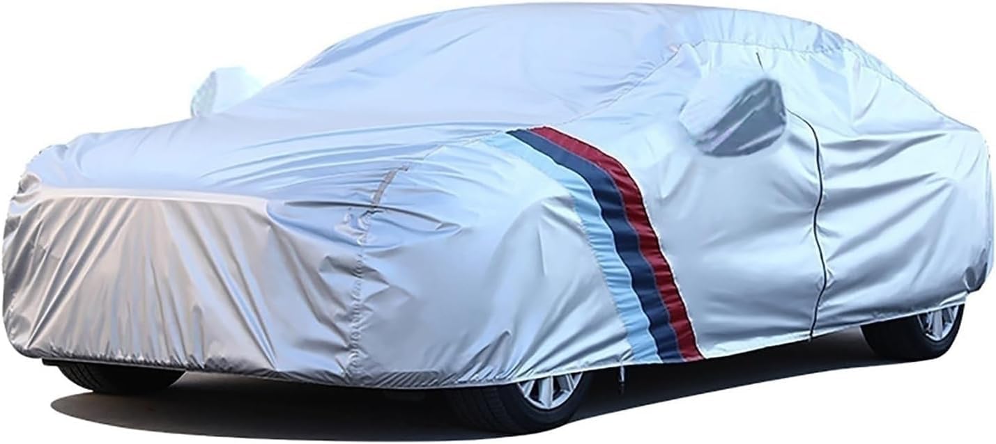 Funda impermeable para automóvil compatible con Audi Q2Q3Q4Q5Q6Q7Q8, para todo tipo de clima, impermeable, transpirable, grande, con cremallera,