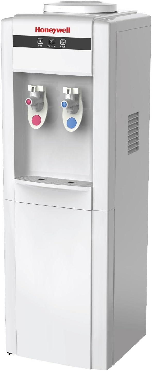 Honeywell HWB1052W – Dispensador independiente de agua fría y caliente con tanque de acero inoxidable para ayudar a mejorar el sabor del agua y