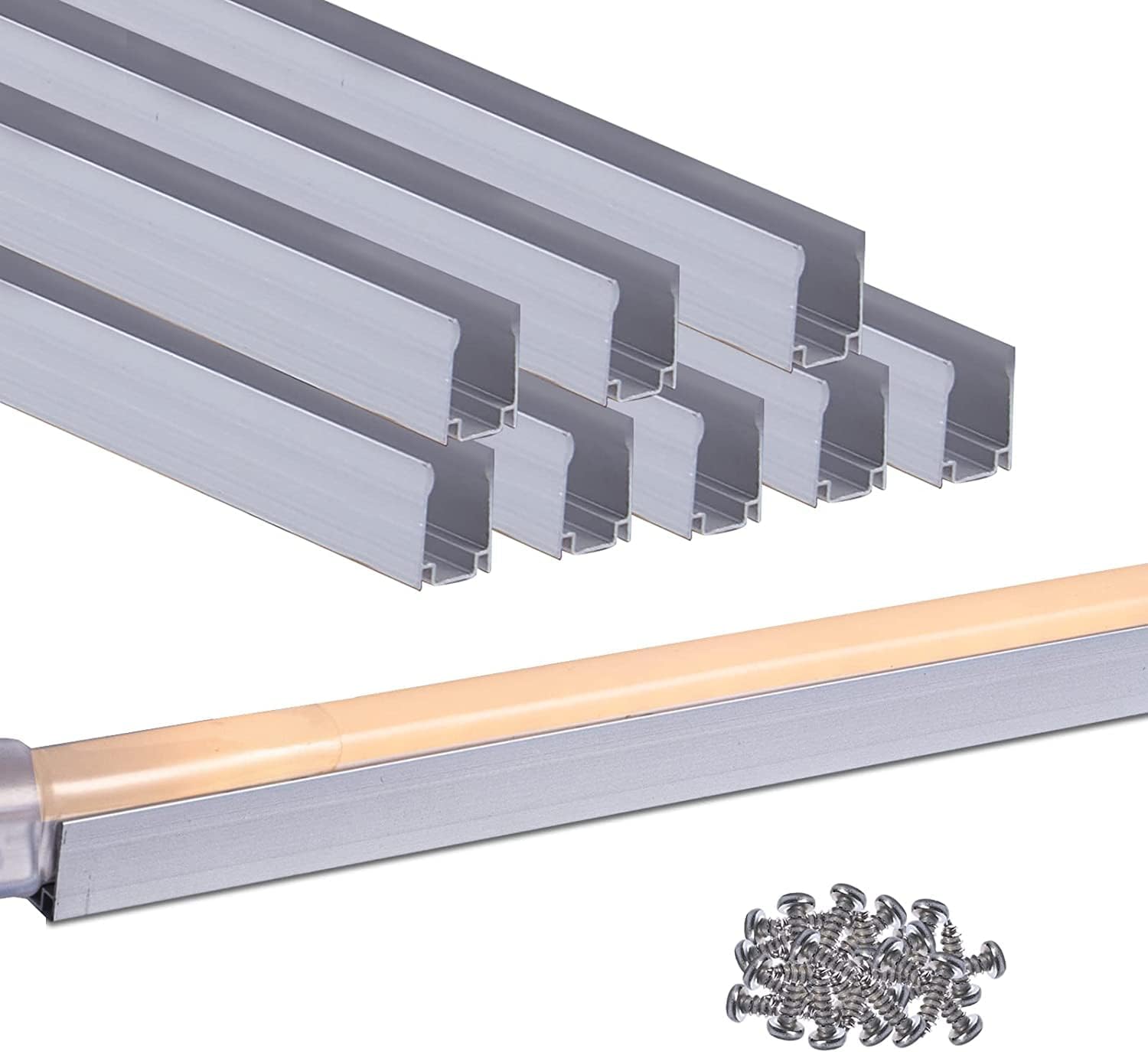 Shine Decor Productos del paquete de la pista del canal de aluminio con el kit caliente de las luces de neón de la cuerda de neón de 2500K de 500K