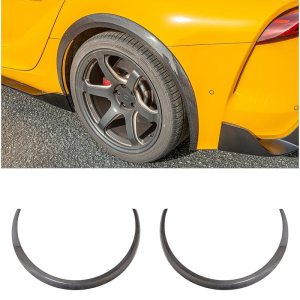 Repuesto para modelos Toyota GR Supra 2020 actuales  JDM Artisan Spirit Style Fibra de Carbono Moldeo de Rueda Lateral Trasera Moldura Fender Flare Repuesto para modelos Toyota GR Supra 2020 actuales  JDM Artisan Spirit Style Fibra de Carbono Moldeo de Rueda Lateral Trasera Moldura Fender Flare