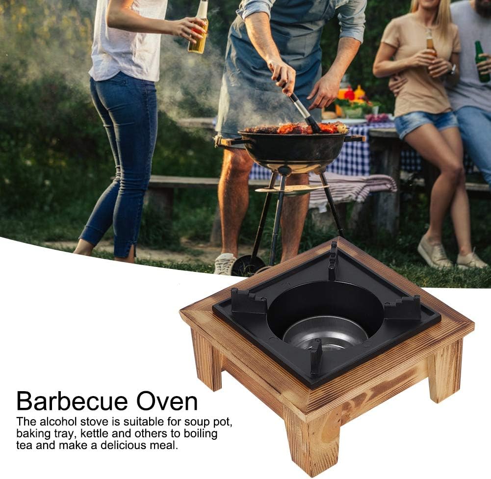 Estufa de alcohol, barbacoa portátil, horno de alcohol, horno, utensilios de cocina para picnic al aire libre, parrilla de cocina para camping,