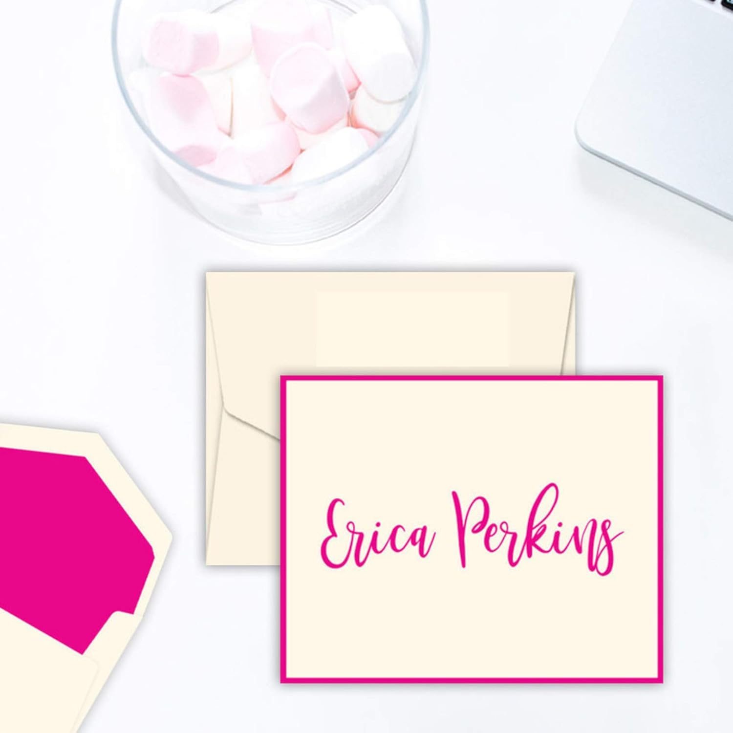Bubbly – Notas plegables personalizadas – Papelería de tinta elevada personalizada