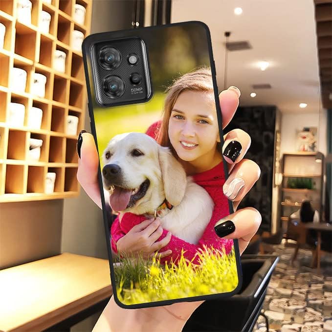 Funda personalizable para Motorola Moto Thinkphone 5G, nombre de texto con foto personalizable, cubierta personalizada para teléfono celular, funda
