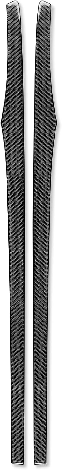 Tira decorativa de fibra de carbono real para manija de puerta interior de coche, tira decorativa, adhesivo suave compatible con Porsche 718 982