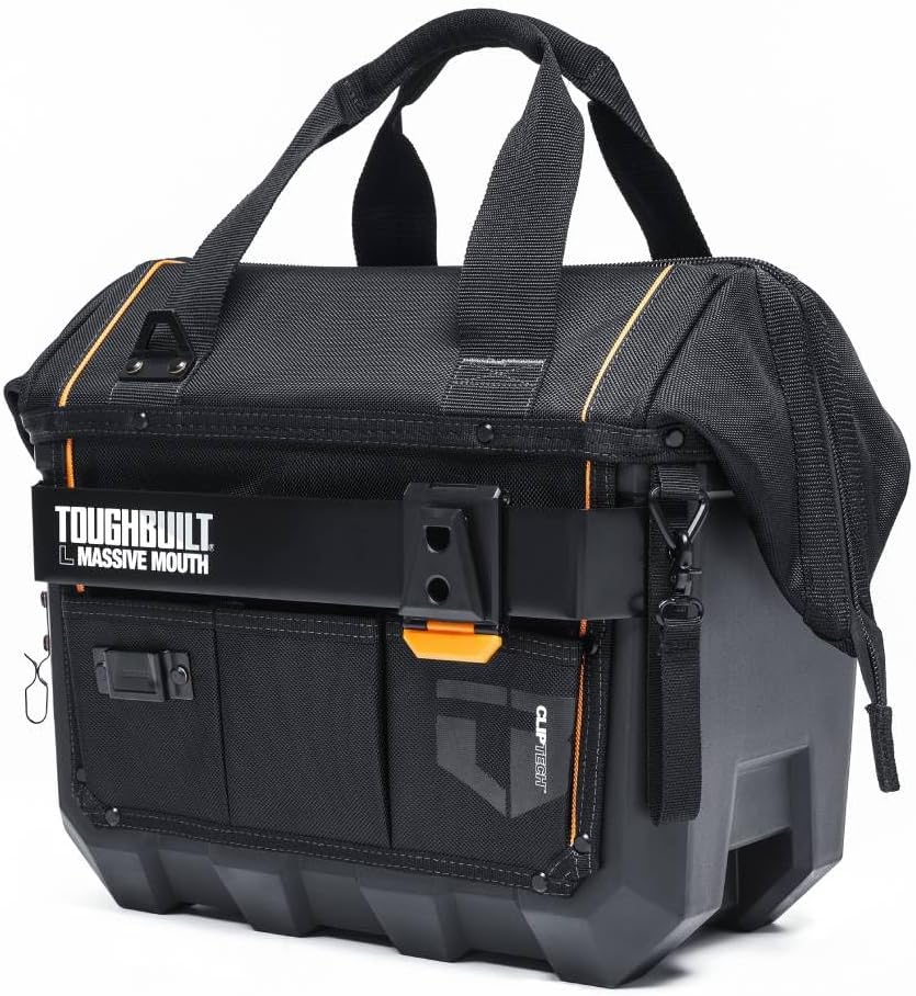 ToughBuilt – Bolsa de herramientas grande de boca masiva de 16 pulgadas – Construcción de calidad profesional (TB-CT-62-16A)