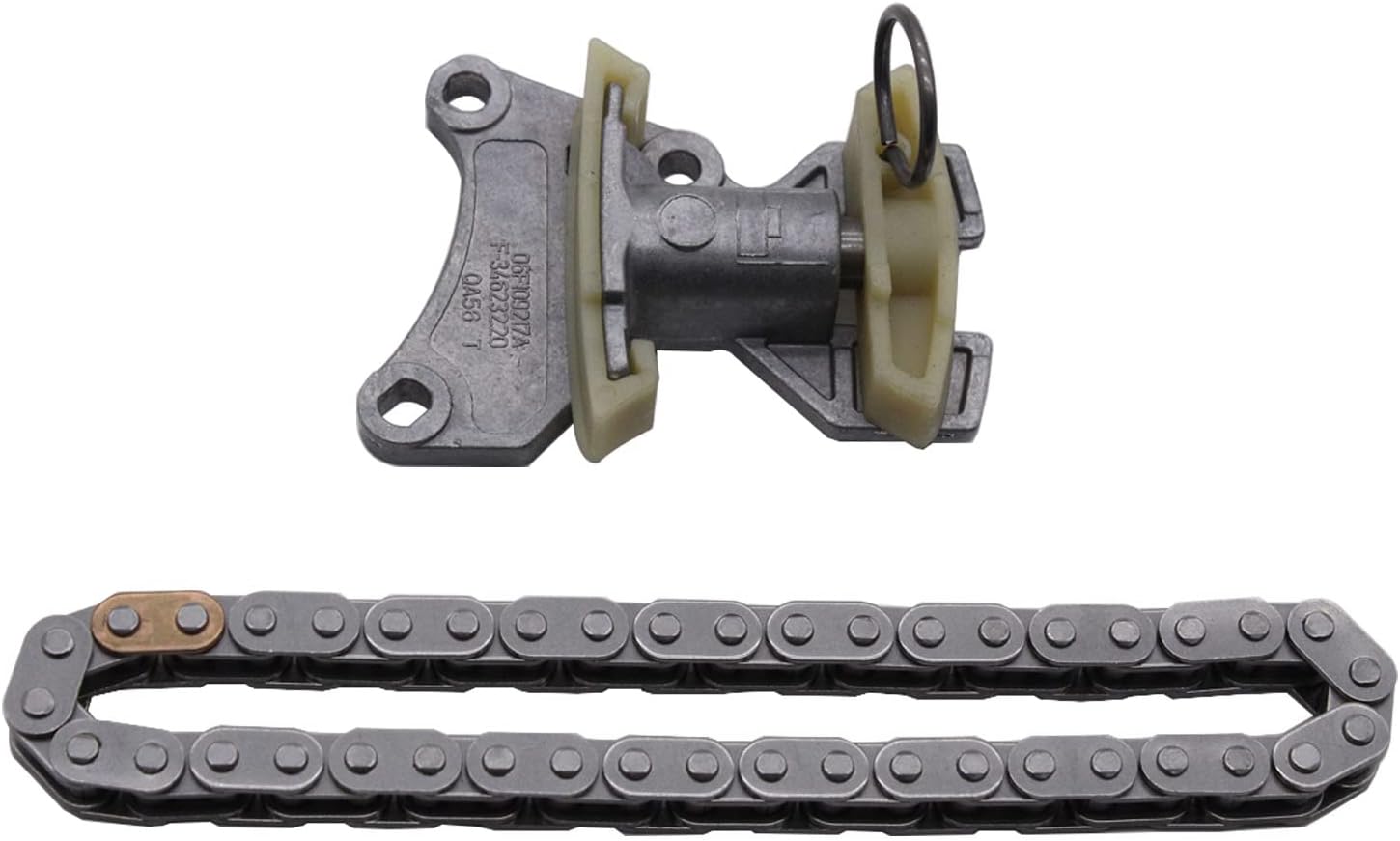 GSKMOTOR Kit de tensor y cadena de distribución Compatible con Audi A4 VW JETTA 2.0T EOS 06F109217A