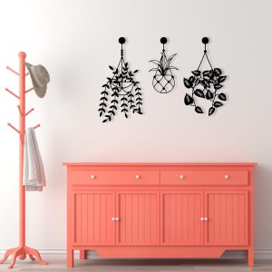 Juego de 3 decoraciones de pared de flores de resorte de metal, arte de pared de metal con flores colgantes, flor en jarrón, decoración de flores de Juego de 3 decoraciones de pared de flores de resorte de metal, arte de pared de metal con flores colgantes, flor en jarrón, decoración de flores de