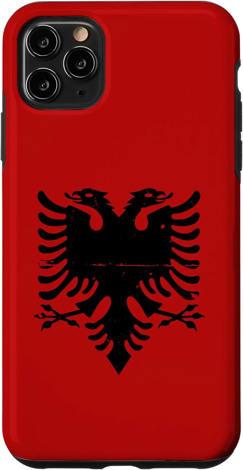 Funda albanesa para iPhone 11 Pro Max Albania Eagle Pride