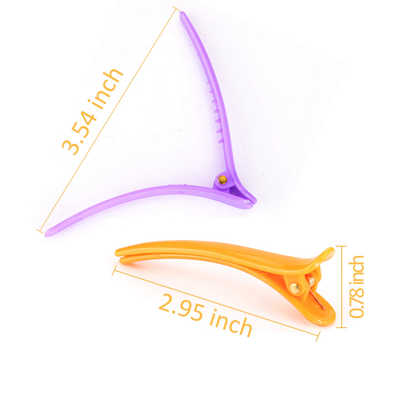 UPINS 30 pinzas para el pelo con pico de pato colorido, clip de cocodrilo para mujeres y niñas, corte de peinado