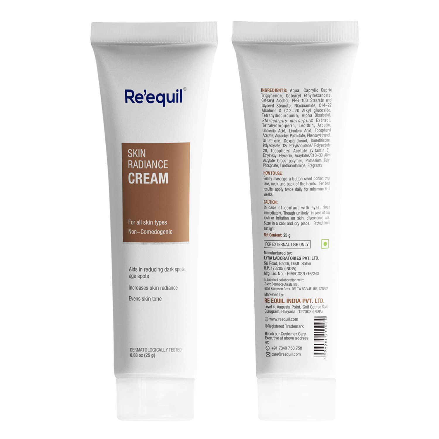 RE’ EQUIL Skin Radiance Cream que ayuda a reducir la hiperpigmentación, manchas oscuras, manchas de la edad, melasma – 1.06 oz paquete de 1