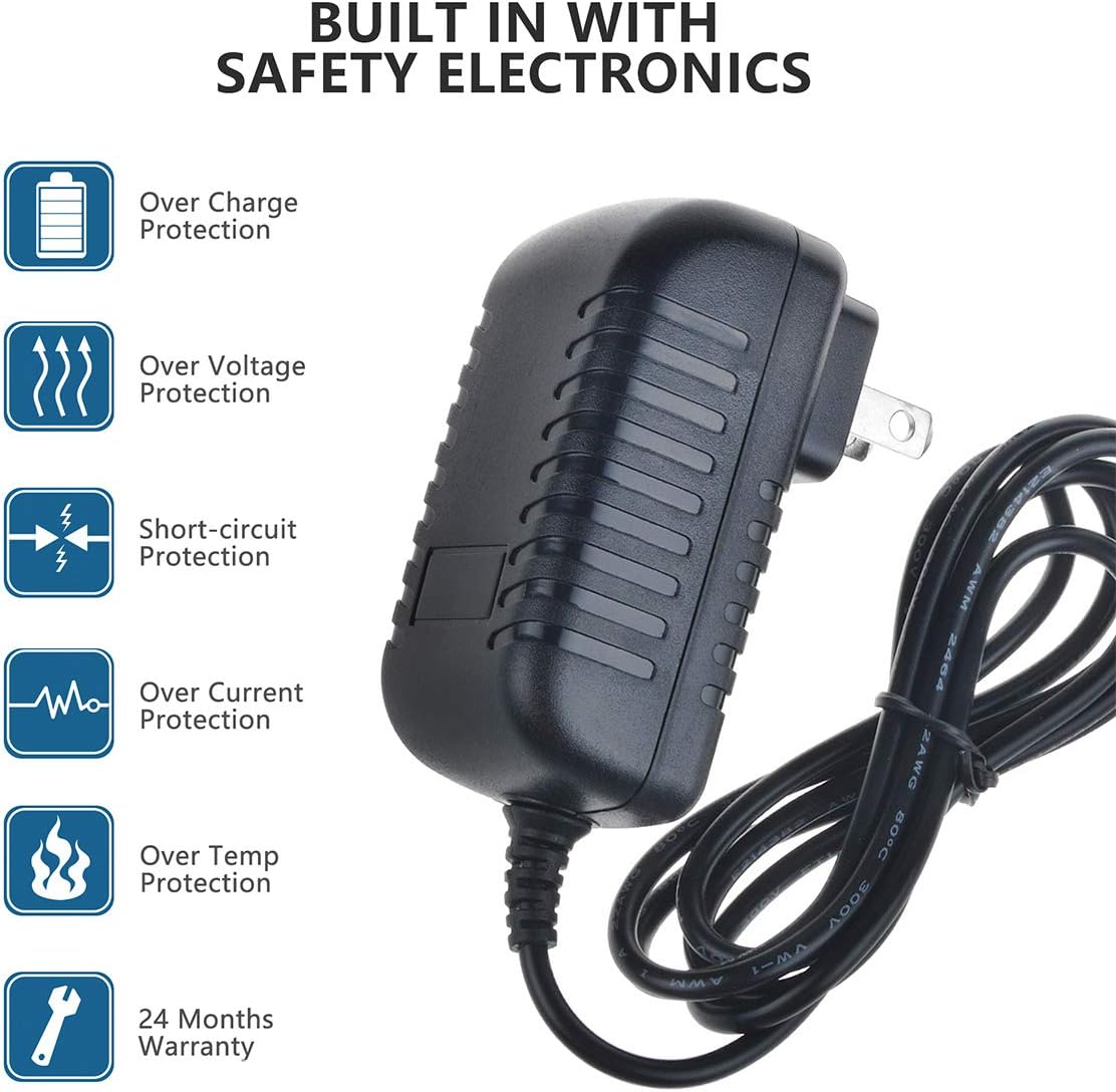 Adaptador de fuente de alimentación AC-DC compatible con cable de sistema de micrófono Shure BLX24 BLX24B58PG58