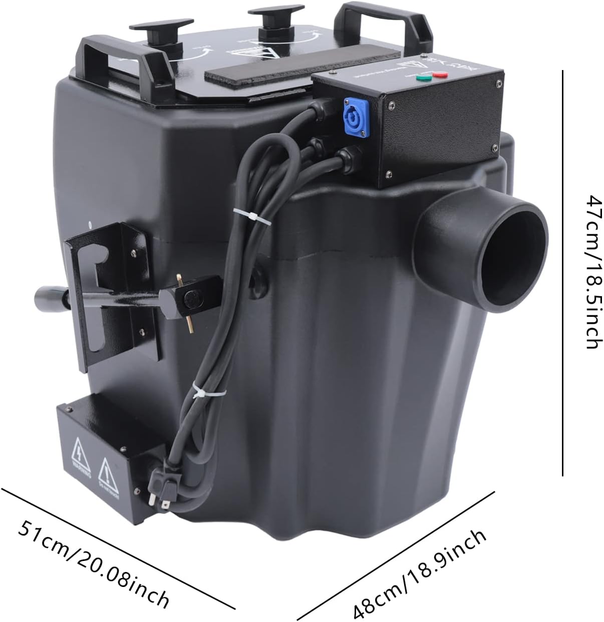 Máquina de niebla de hielo seco 6000w Máquina de humo baja con tubo para interior y exterior escenario boda fiesta club 110V