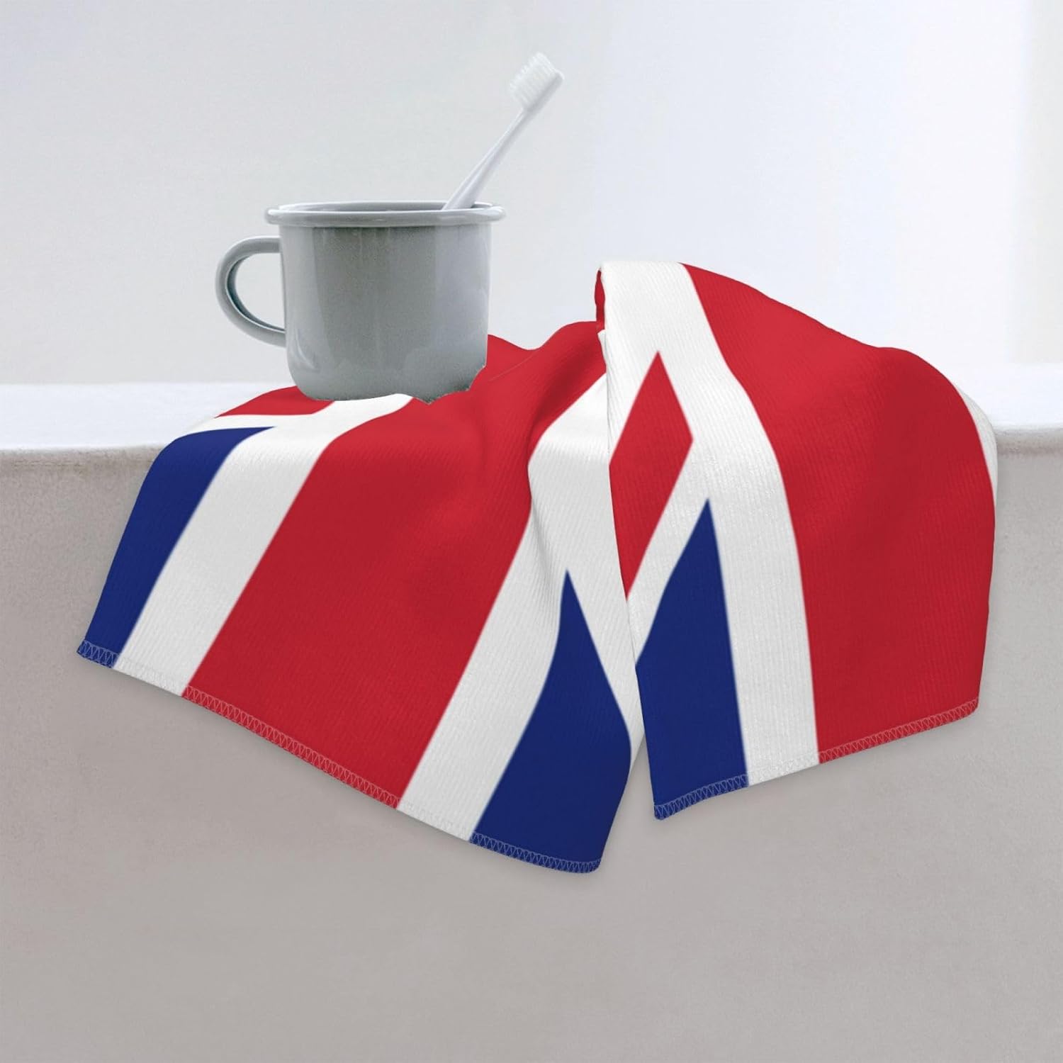 SEAEAGLE Toallas de baño absorbentes con la bandera británica, toallas de baño de 27.5 x 16 pulgadas