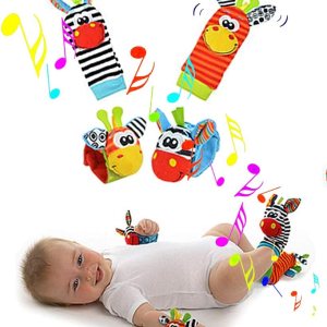 Buscadores de pies y sonajeros de muñeca para bebés, juguetes de textura de desarrollo para bebés, calcetines de juguete para bebés y sonajeros de Buscadores de pies y sonajeros de muñeca para bebés, juguetes de textura de desarrollo para bebés, calcetines de juguete para bebés y sonajeros de