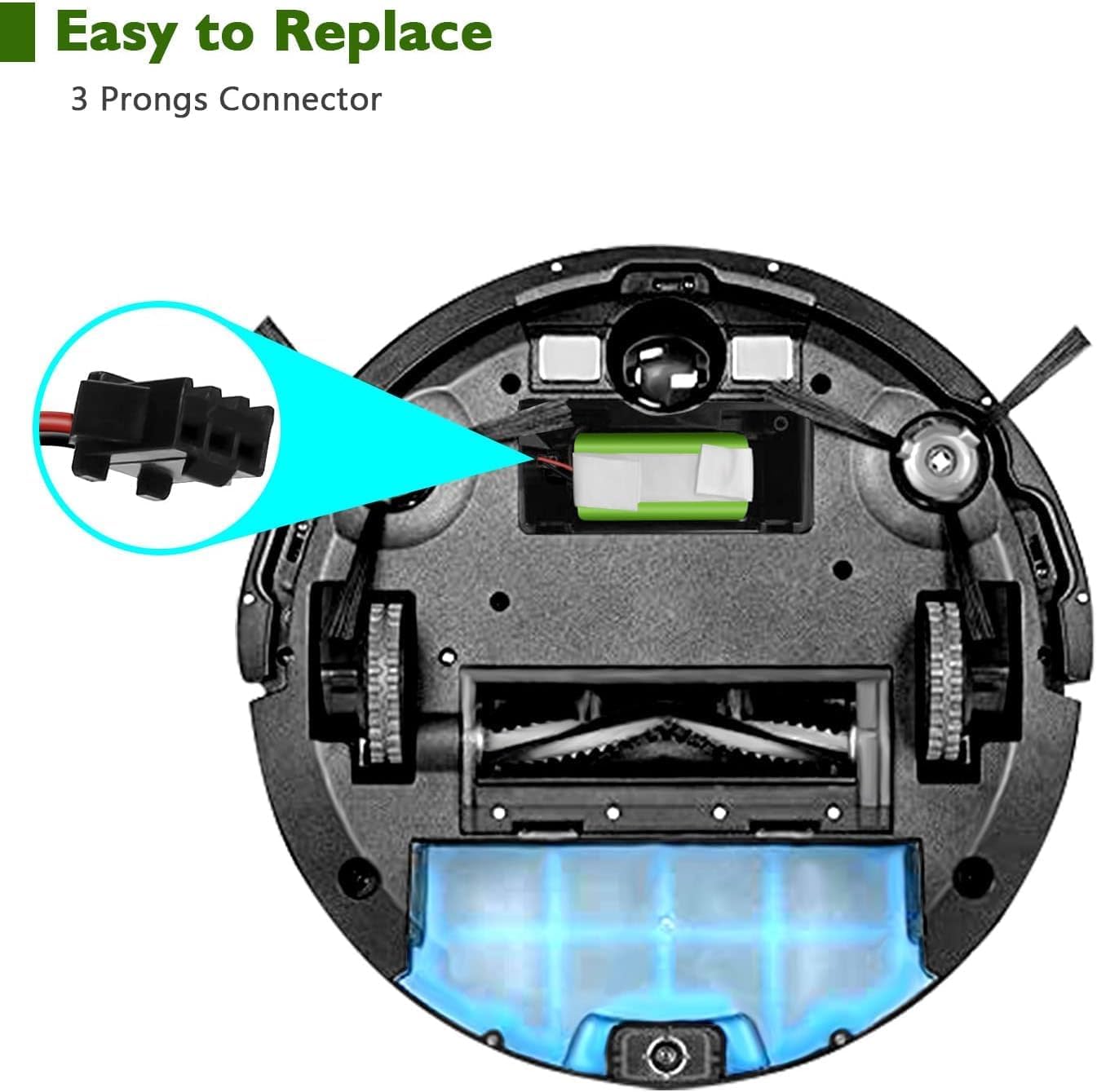 TOPUSSE Batería de repuesto Pa04 de iones de litio de 14.4 V 2800 mAh compatible con Ecovacs Deebot Vacuum N79 N79S DN622 y Eufy RoboVac 11S, 11S