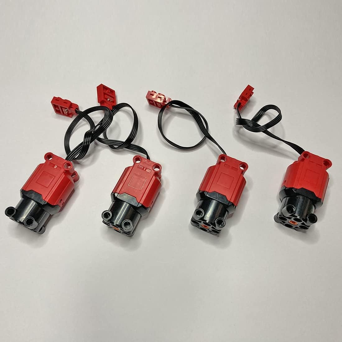 Goshfun – Juego de construcción de 11 piezas de modificación de potencia del motor, 4 motores L, 1 servomotor, 1 caja de batería, 3 módulos LED, 1