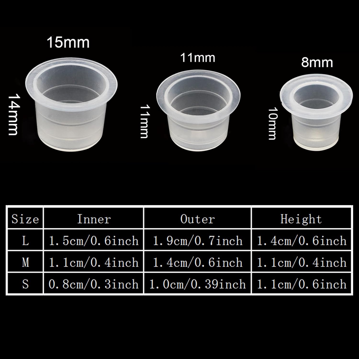 Soporte de tinta de tatuaje con tapas de tinta, Anghie 1 unidad, 8 agujeros, soporte para tazas de tinta de tatuaje de resina dura de calavera y 300