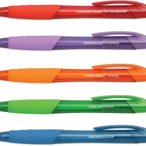 Coloridos bolígrafos de oficina de reconocimiento de empleadosjuego de 5 bolígrafos de frases inspiradorasbolígrafo a juego con tinta de color y Coloridos bolígrafos de oficina de reconocimiento de empleadosjuego de 5 bolígrafos de frases inspiradorasbolígrafo a juego con tinta de color y