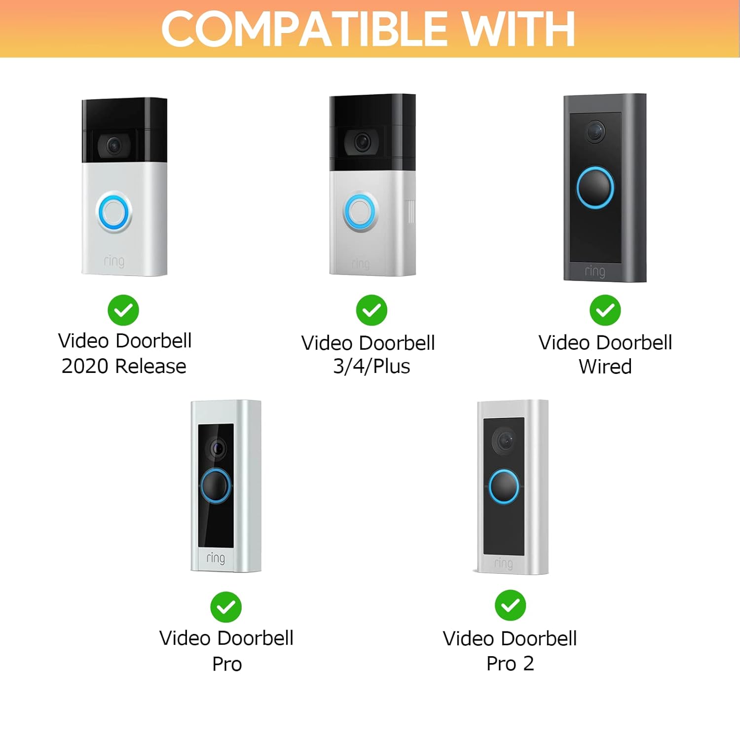 Transformador de timbre para timbre de video con anillo, fuente de alimentación de 16 V y 30 VA, compatible con timbres de video Ring, Nest Hello,