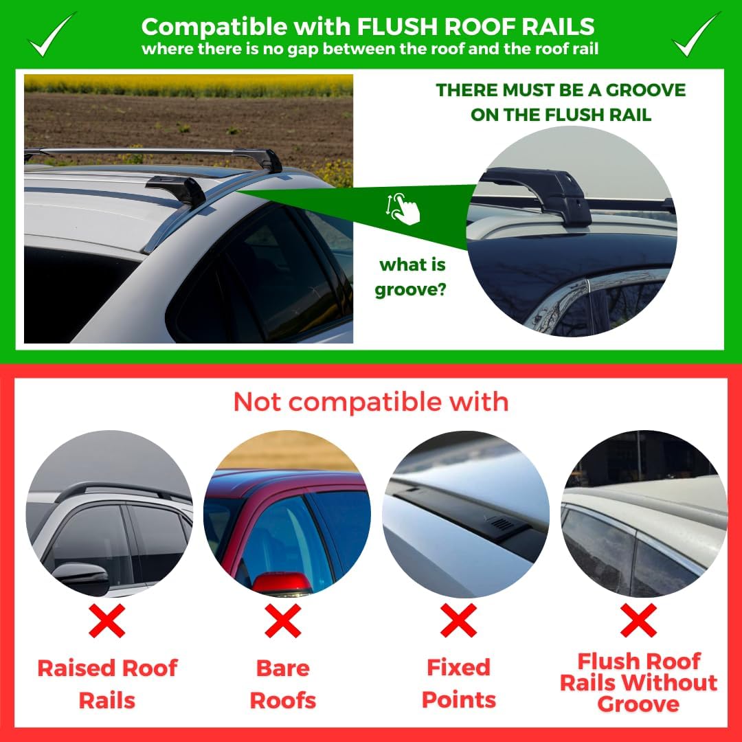 ERKUL Barras transversales de techo para BMW X1 F48 2016-2022  Barras transversales de aluminio con bloqueo antirrobo para techo  Compatible con