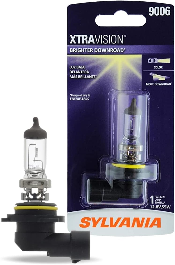 Foco halógeno para faro delantero Sylvania 9003(también compatible con H4) XtraVision, (paquete con 1 unidad), 9006