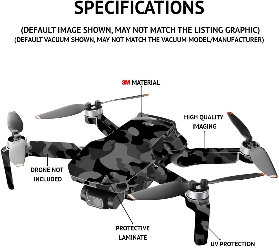 MightySkins – Compatible con DJI Mini 2 Dron portátil  Caleidoscopio rosa  Funda protectora de vinilo duradera y única  Fácil de aplicar y cambiar
