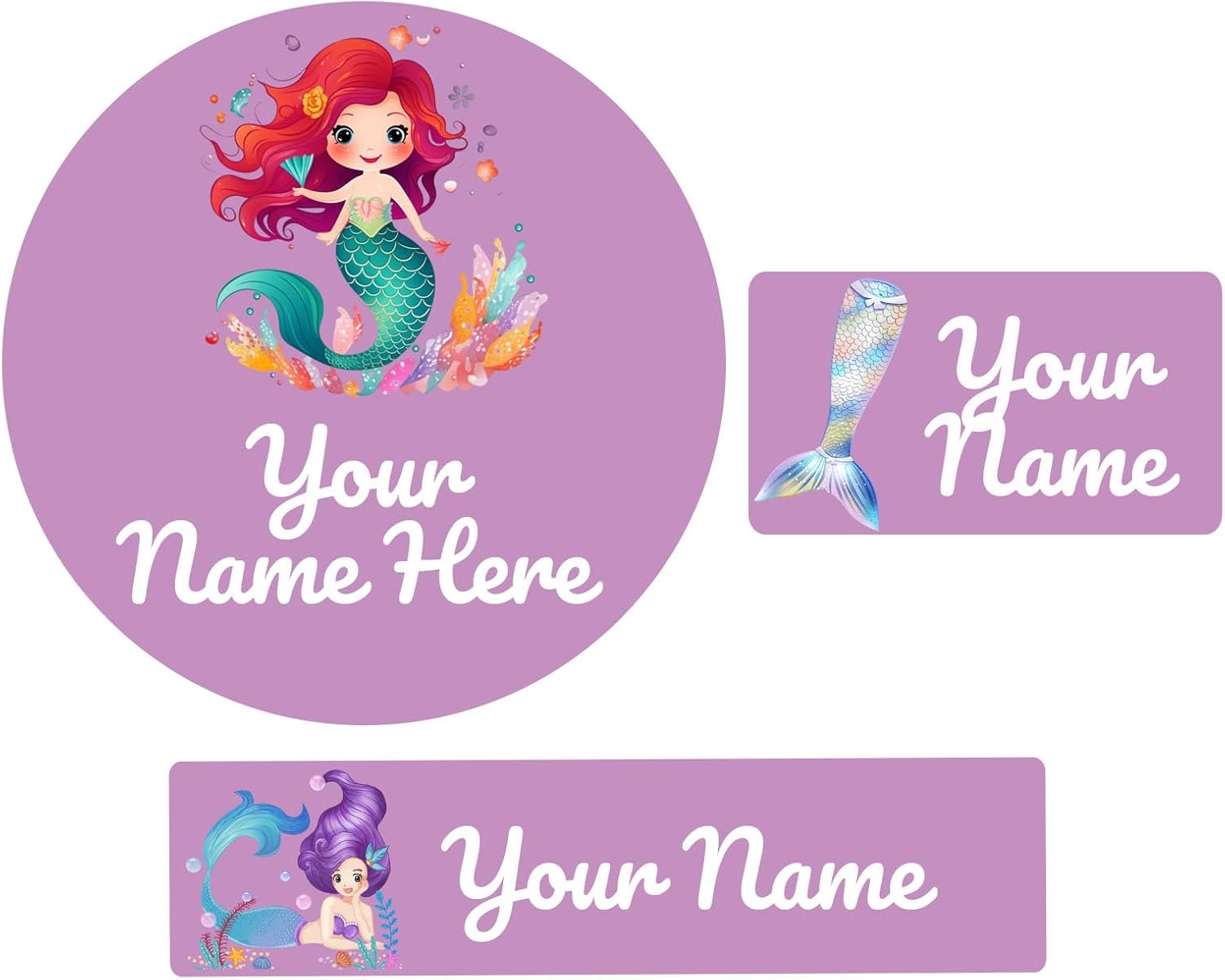150 etiquetas adhesivas con nombre personalizables, etiquetas impermeables para niños, suministros escolares, guardería, botellas de agua, loncheras