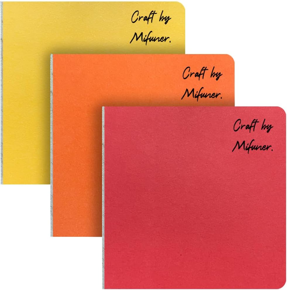 3 mini cuaderno de bocetos de acuarela de 3.9 x 3.9 pulgadas, 300 GSM, cuaderno de pintura cuadrado portátil, 60 pgs (30 hojas delanteras y traseras