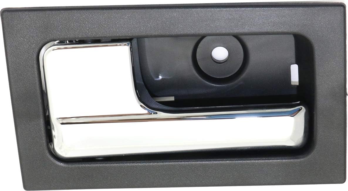 Garage-Pro Juego de manijas de puerta interior compatibles con Ford F-150 2009-2014 delantero, lado del conductor y del pasajero, bisel negro con