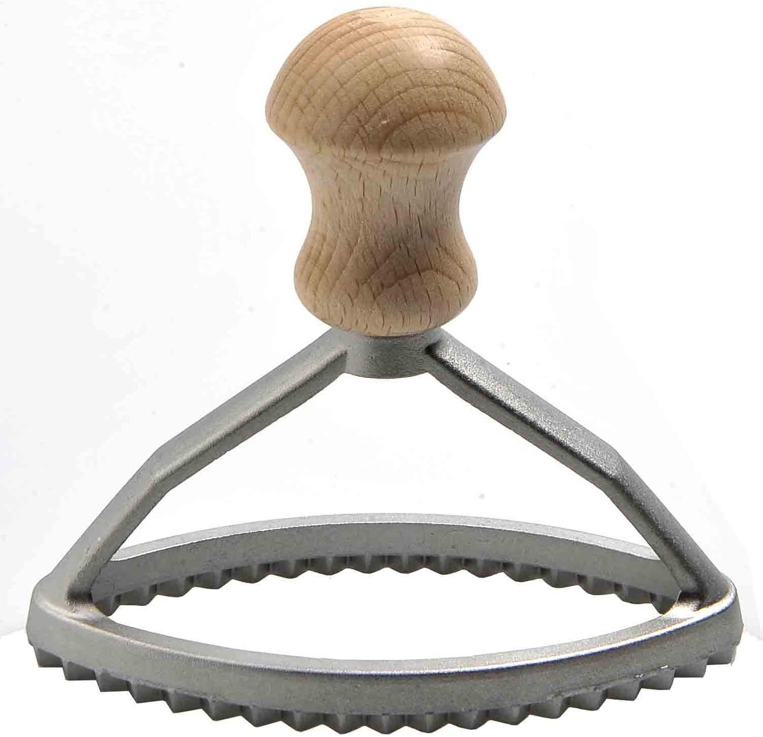 4-inch by Ravioles sello oval de aluminio con mango de madera de haya de 2pulgadas by EPPICOTISPAI