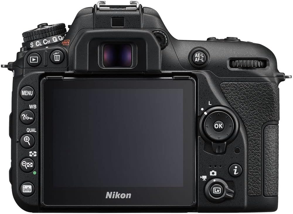 Nikon D7500 – Cámara digital DSLR de 20.9 MP con lente VR de 0.709-5.512 in (1582) Kit de paquete de lujo con tarjeta SD Sandisk de 64 GB + bolsa