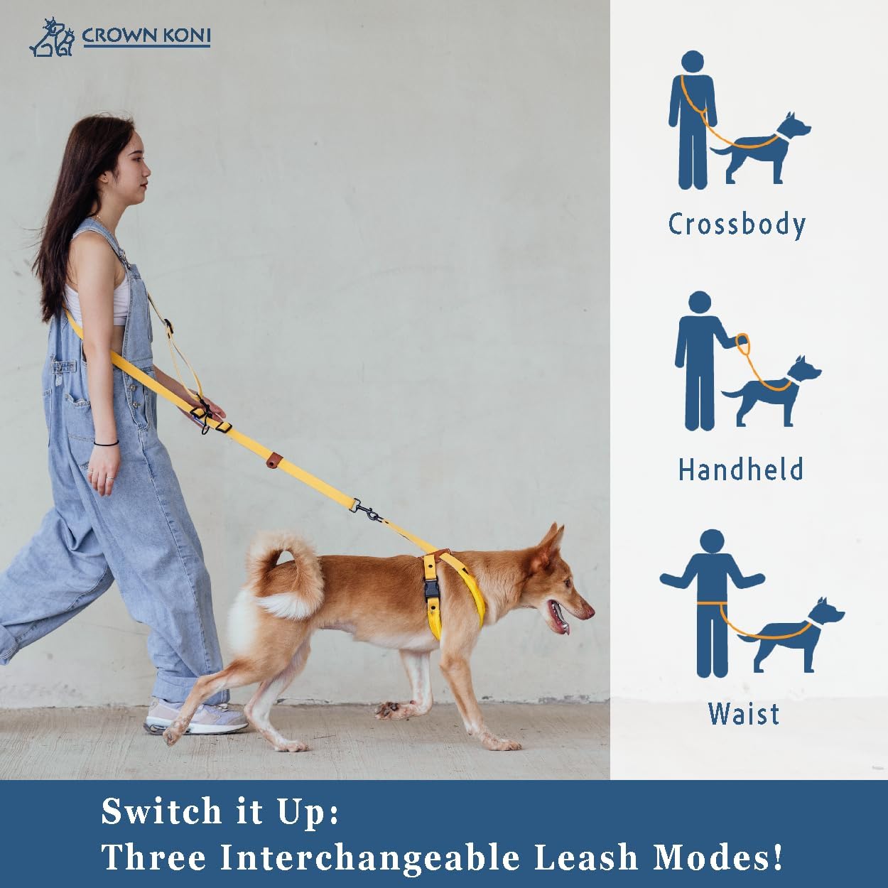 Correa para perro, 0.59 pulgadas, ligera, acolchada, para caminar o entrenar caninos grandes y medianos, nailon duradero de doble costura, accesorio