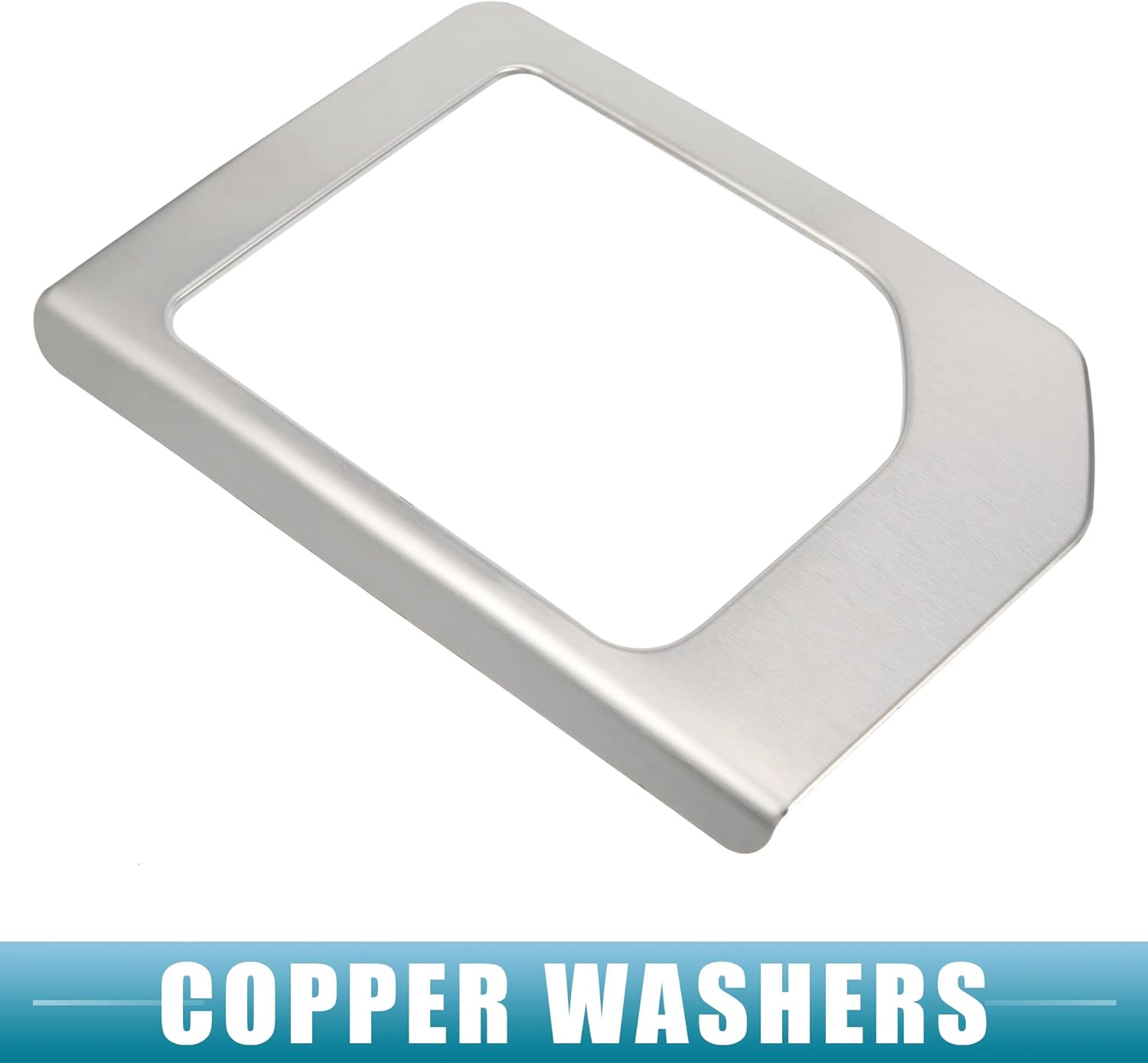 A ABSOPRO Adhesivo para marco de palanca de cambios central para Toyota Tundra 2014 2015 2016 2017 2018 2019 2020 2021 acero inoxidable tono plateado