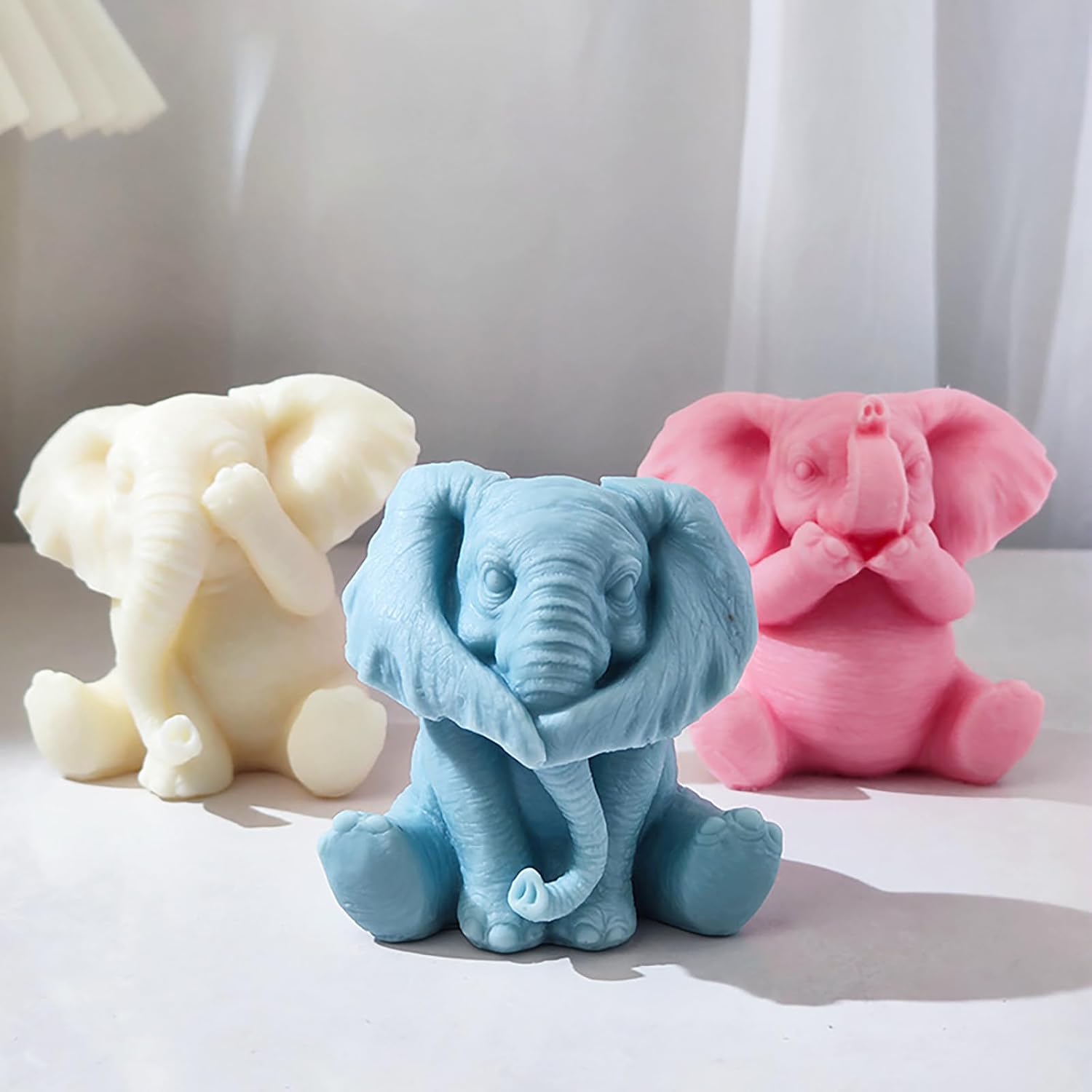 Molde de elefante 3D, molde de resina de elefante, molde para animales, joyería de elefante, moldes de fundición de resina hecho a mano, moldes de
