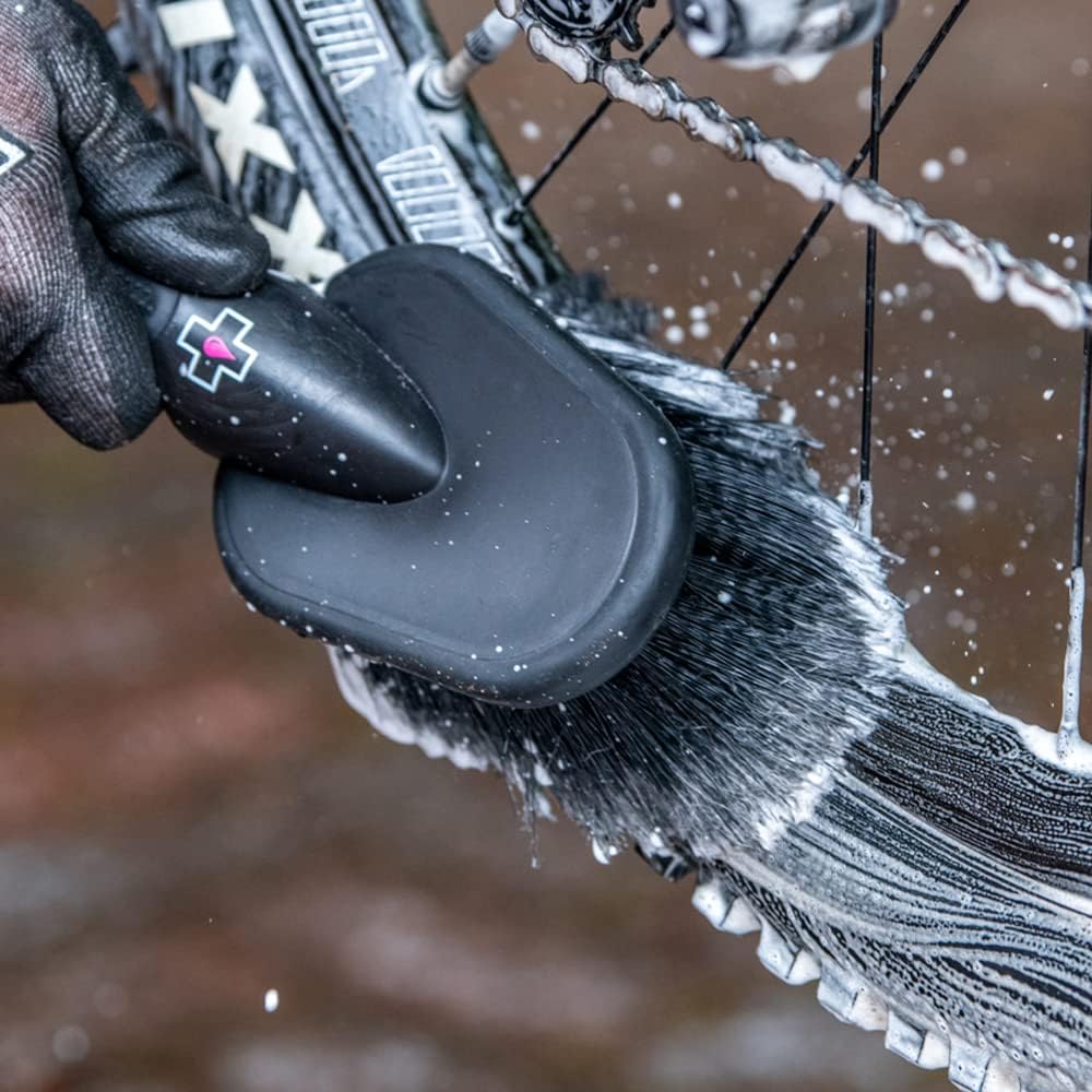 Muc Off – Cepillo de limpieza de bicicleta de lavado suave 370, negro, talla única
