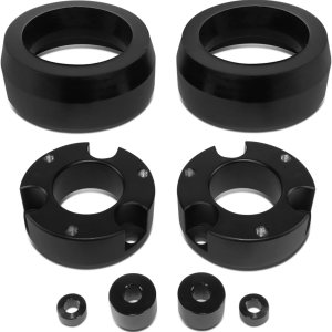 J2 Engineering J2-LK-TY-FR-001-BK Espaciadores de puntal delantero de 3 pulgadas y espaciadores de resorte helicoidal trasero de 2 pulgadas, kit de J2 Engineering J2-LK-TY-FR-001-BK Espaciadores de puntal delantero de 3 pulgadas y espaciadores de resorte helicoidal trasero de 2 pulgadas, kit de