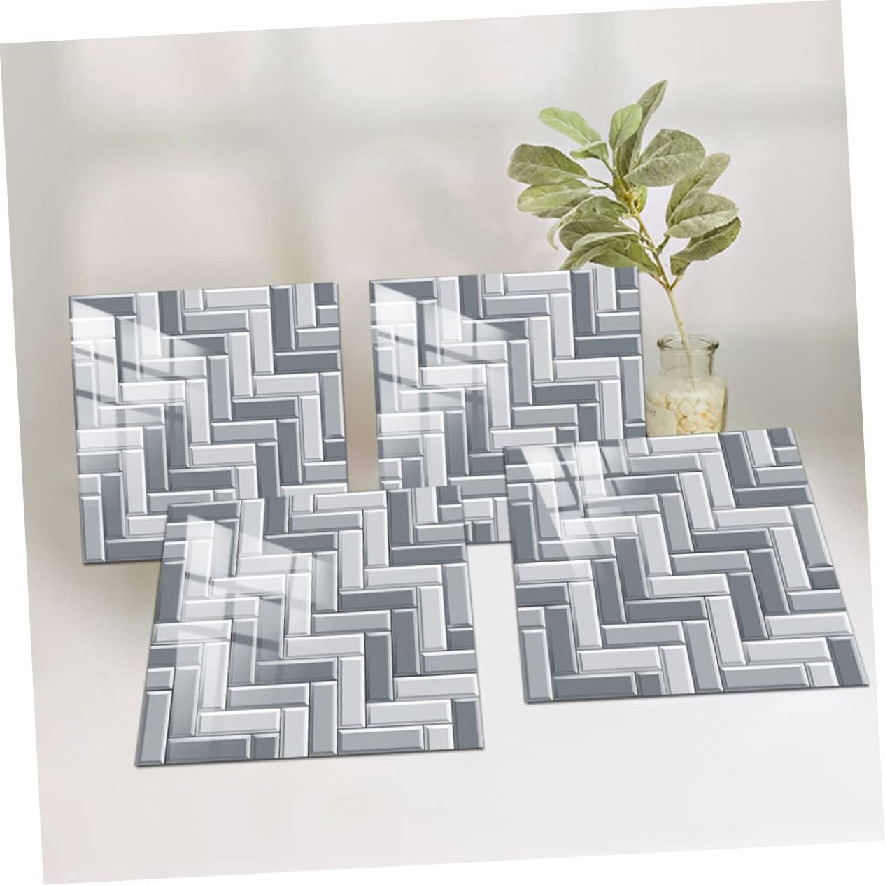 OSALADI 30 Pcs Crystal Tile Stickers Moroccan Tile Stickers Simulation Tile Stickers Vinyl Tile Decals Stick on Backsplash Mosaic Tile Stickers PVC