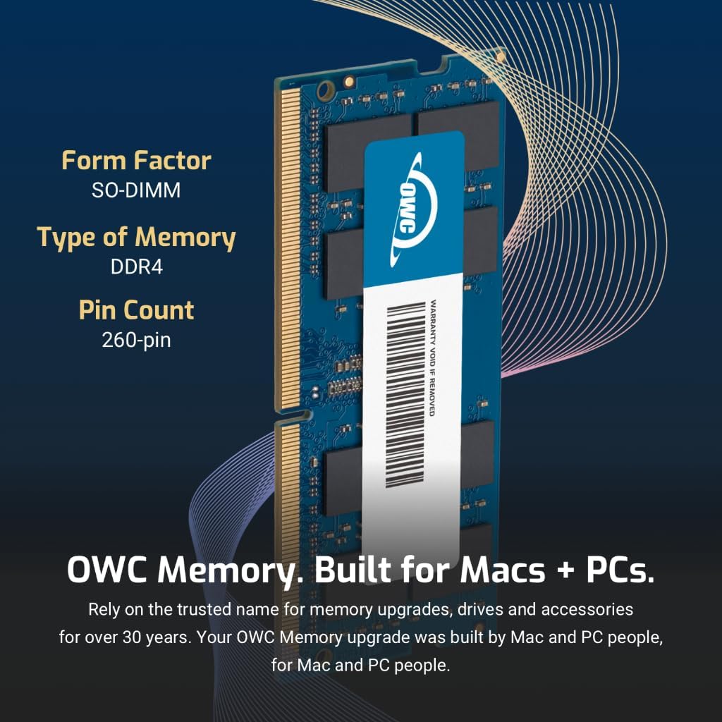 OWC Reemplazo de 32 GB para QNAP RAM-32GDR4K0-SO-3200 32GB DDR4 3200 PC4-25600 CL22 2Rx8 260-pin 1.2V SODIMM Memory RAM Module Upgrade