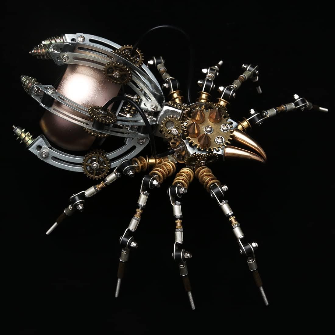 Metalkitor Steampunk Spider – Altavoz Bluetooth  Rompecabezas de metal 3D con 512 piezas, kit de montaje para niños y adultos  Adorno de escritorio
