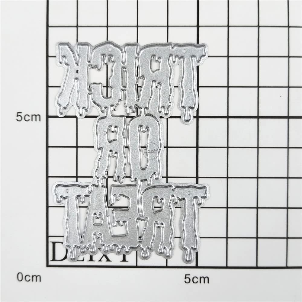 DzIxY Troqueles de corte de metal para Halloween para hacer tarjetas, kit de álbumes de recortes, papel de relieve, troquelados, plantillas de