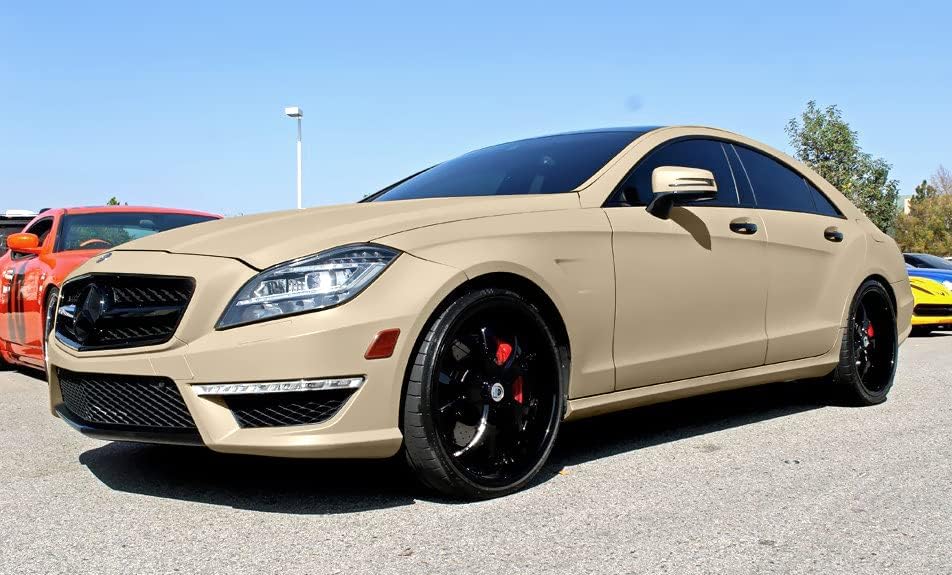 VViViD + Rollo de vinilo beige mate Rally (1 x 5 pies).