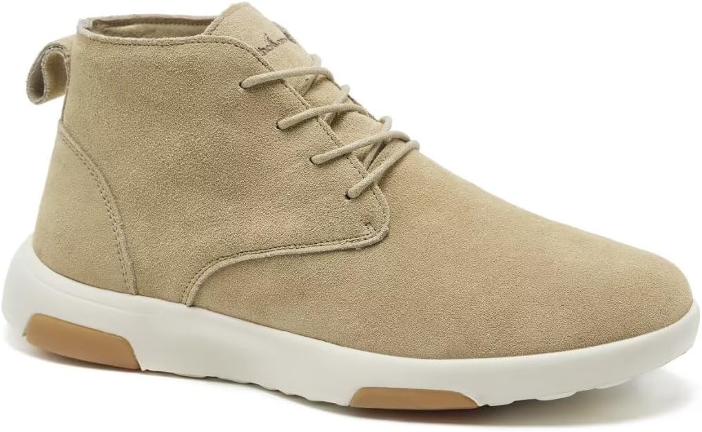 OrthoComfoot Botas cómodas para hombre con soporte de arco, de cuero auténtico, para exteriores, zapatos Oxford para caminar para fascitis plantar,